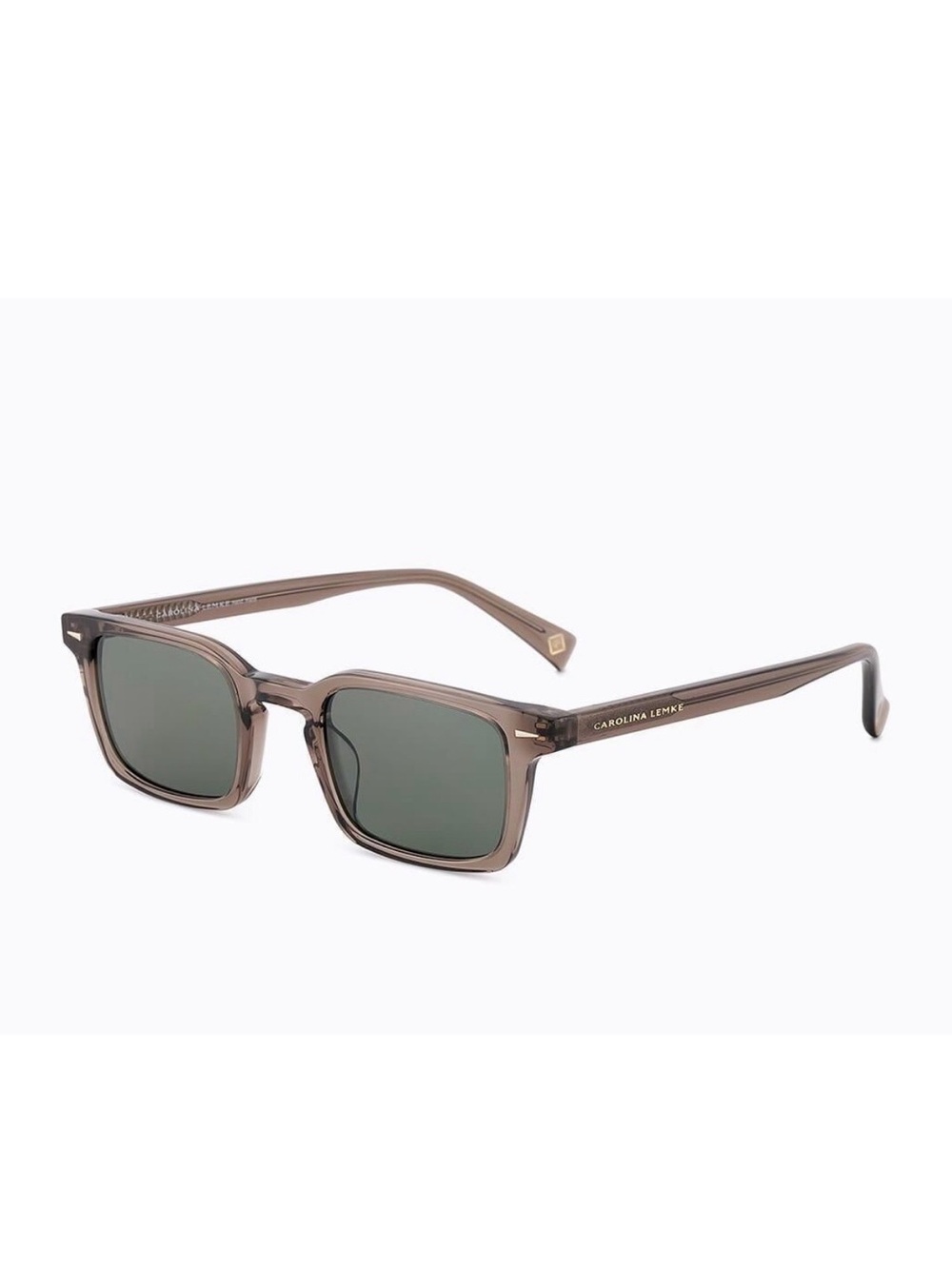 Carolina Lemke Women's Brown Translucent Square Sunglasses Hymm CL9534-03